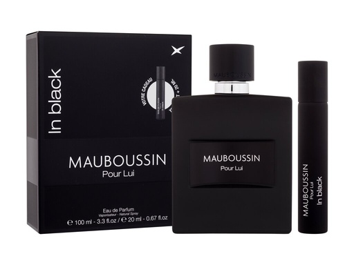 [MBMKG143] Eau de parfum IN BLACK POUR LUI 100ml + 20ml MAUBOUSSIN